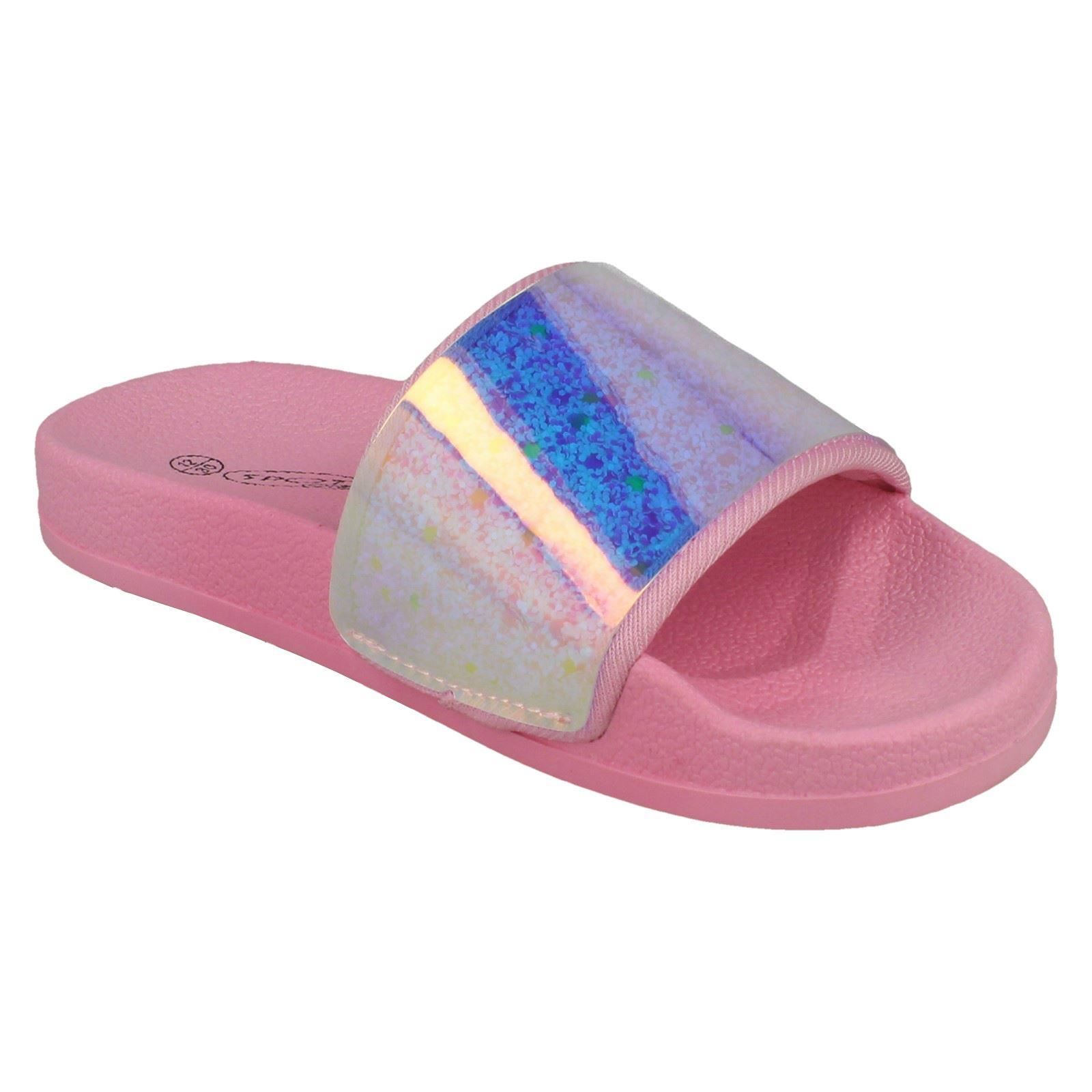 Girls Spot On Casual Sliders