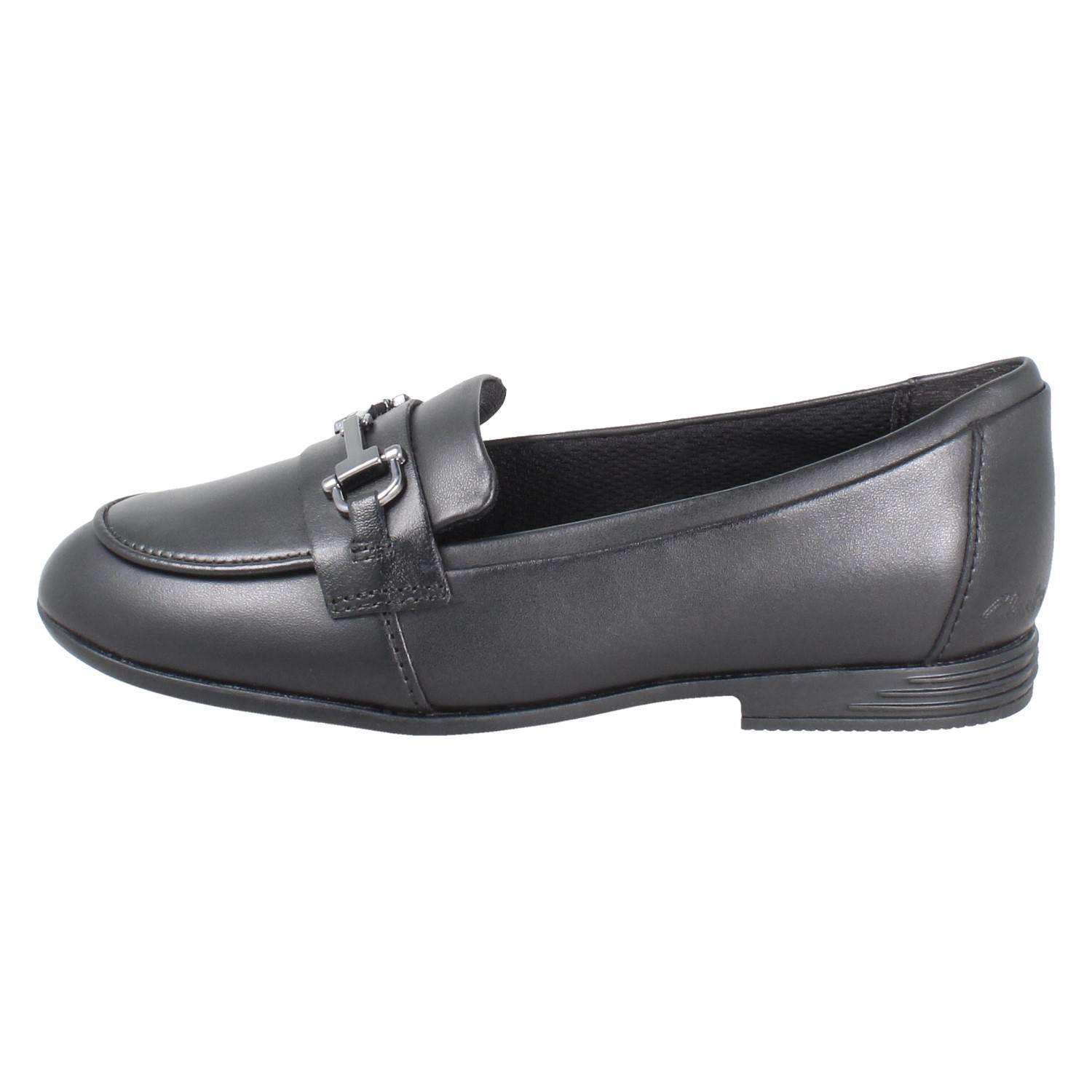 Girls Clarks Horse Bit Trim Leather Slip On Loafer School Shoes *Finja Loafer* - Picture 3 of 37