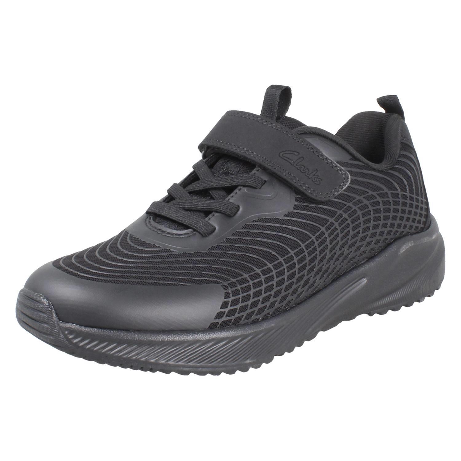 Kids Clarks Padded Textile Breathable Lightweight Sports Trainers *Deyes Dash* - Picture 2 of 64