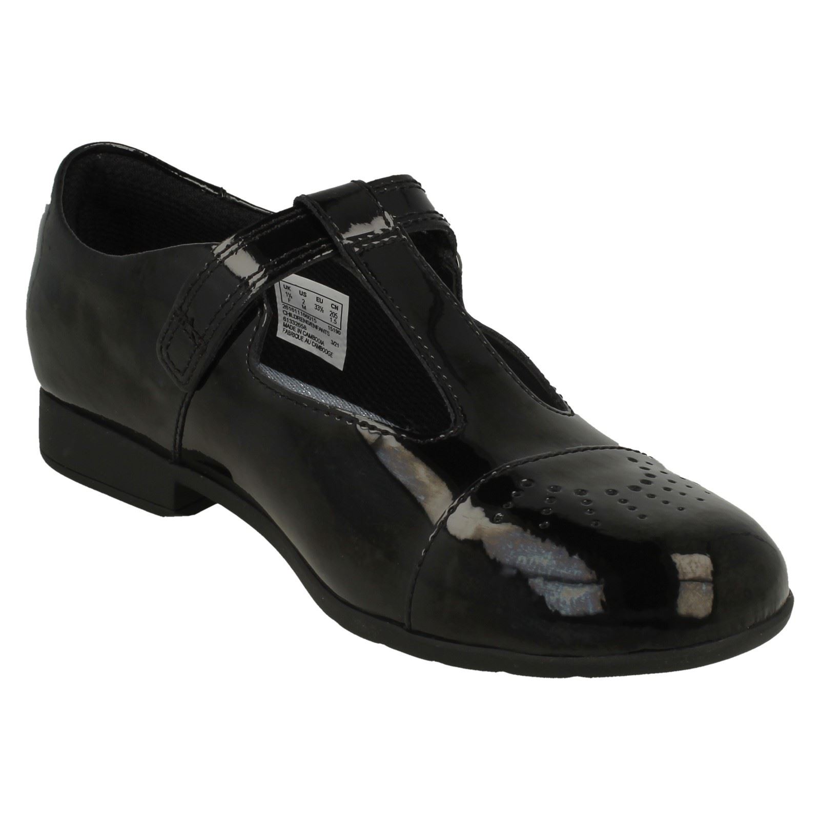 Girls Clarks Smart Laser Detailed T-Bar Shoes Scala Spirit K - Picture 8 of 10