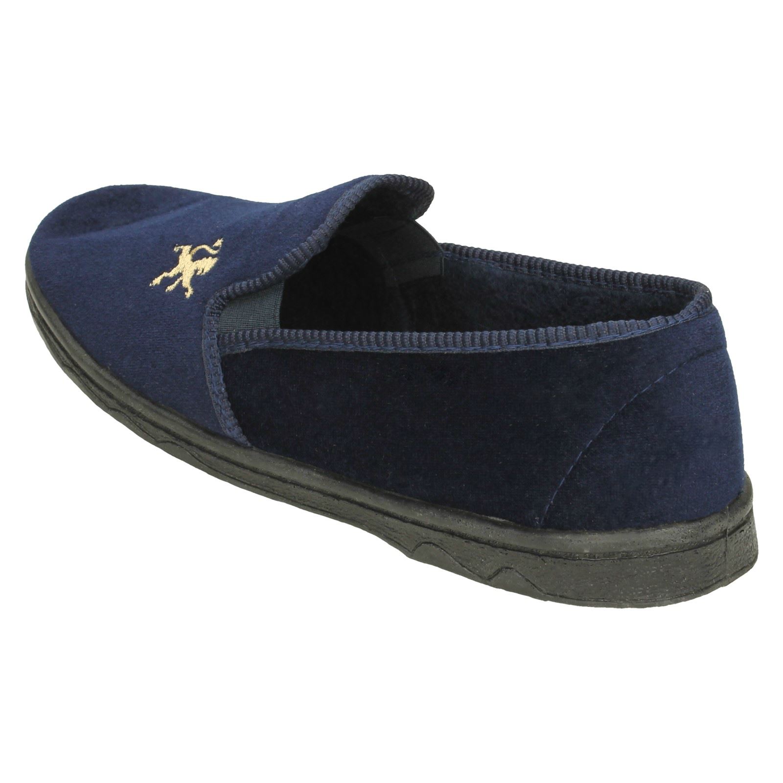 Mens Spot On Comfort Slippers 'X2R009' - Picture 4 of 10
