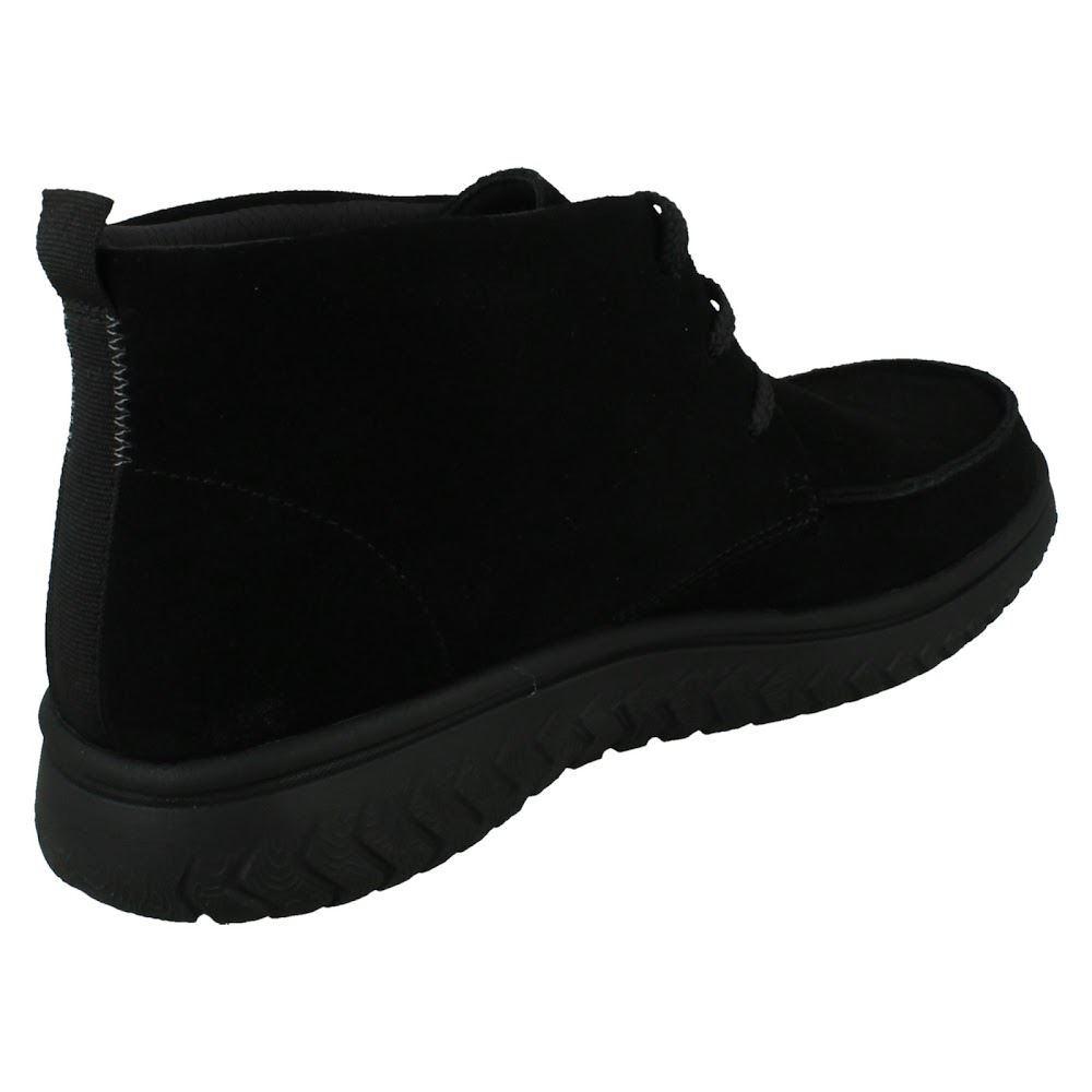 Mens Clarks Suede Leather Moccasin Lace Up Smart Casual Boots: RelaxLite Moc - Picture 6 of 19
