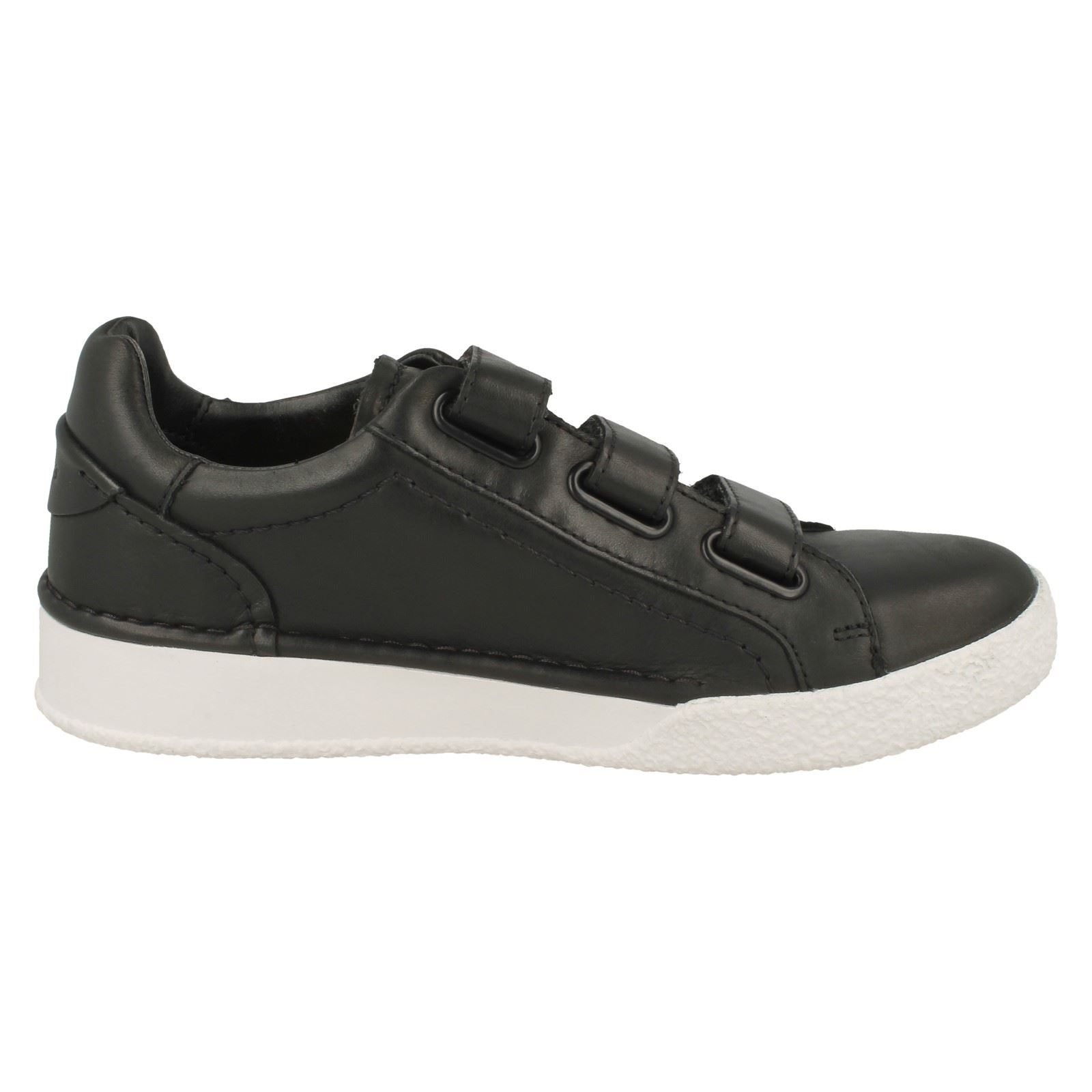 Ladies Clarks Leather Hook & Loop Casual Everyday Trainers Shoes CraftCup Strap - Picture 7 of 19
