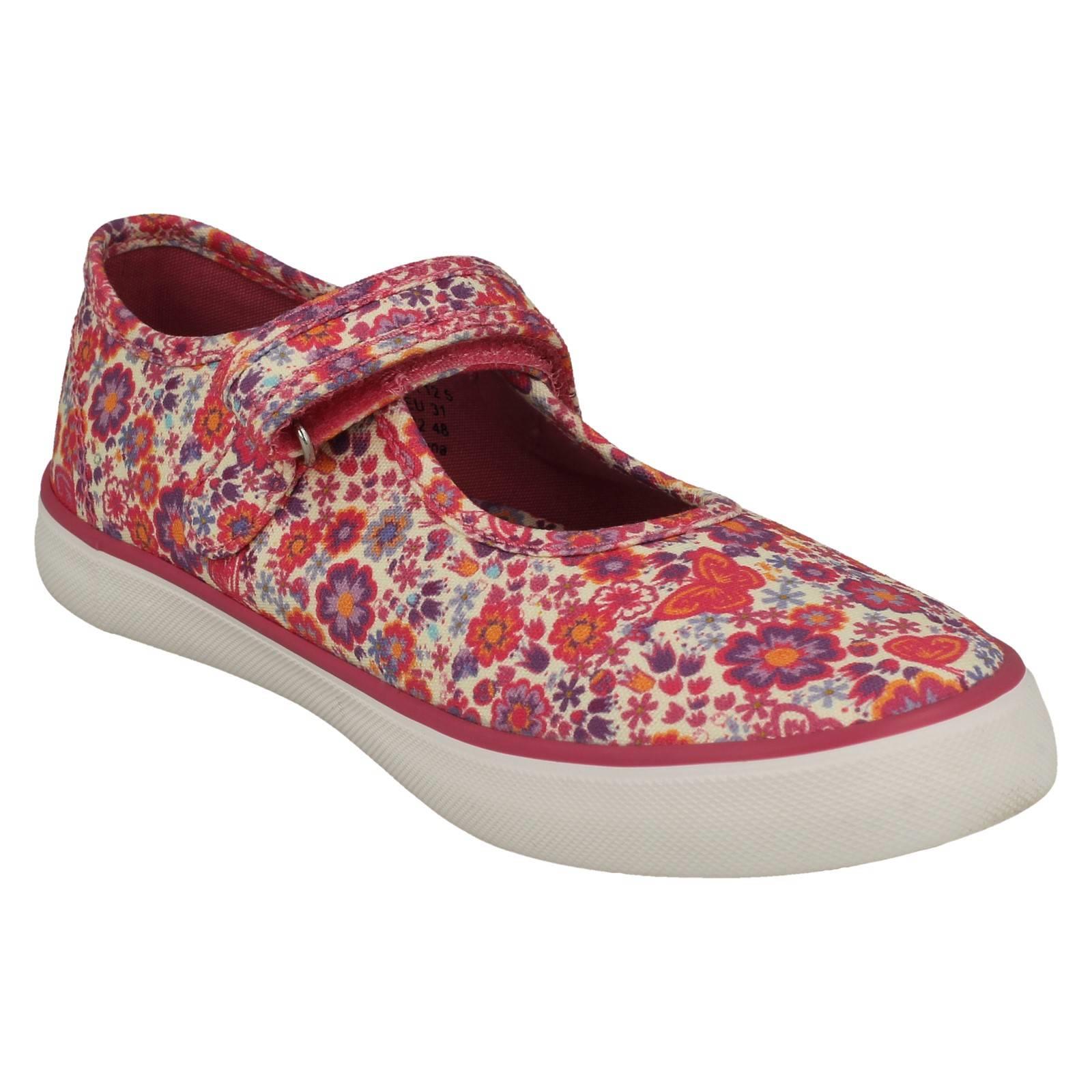 "Zapatos de lona Mary Jane florales detallados florales para niñas ""Busy Lizzy"" - Imagen 19 de 19