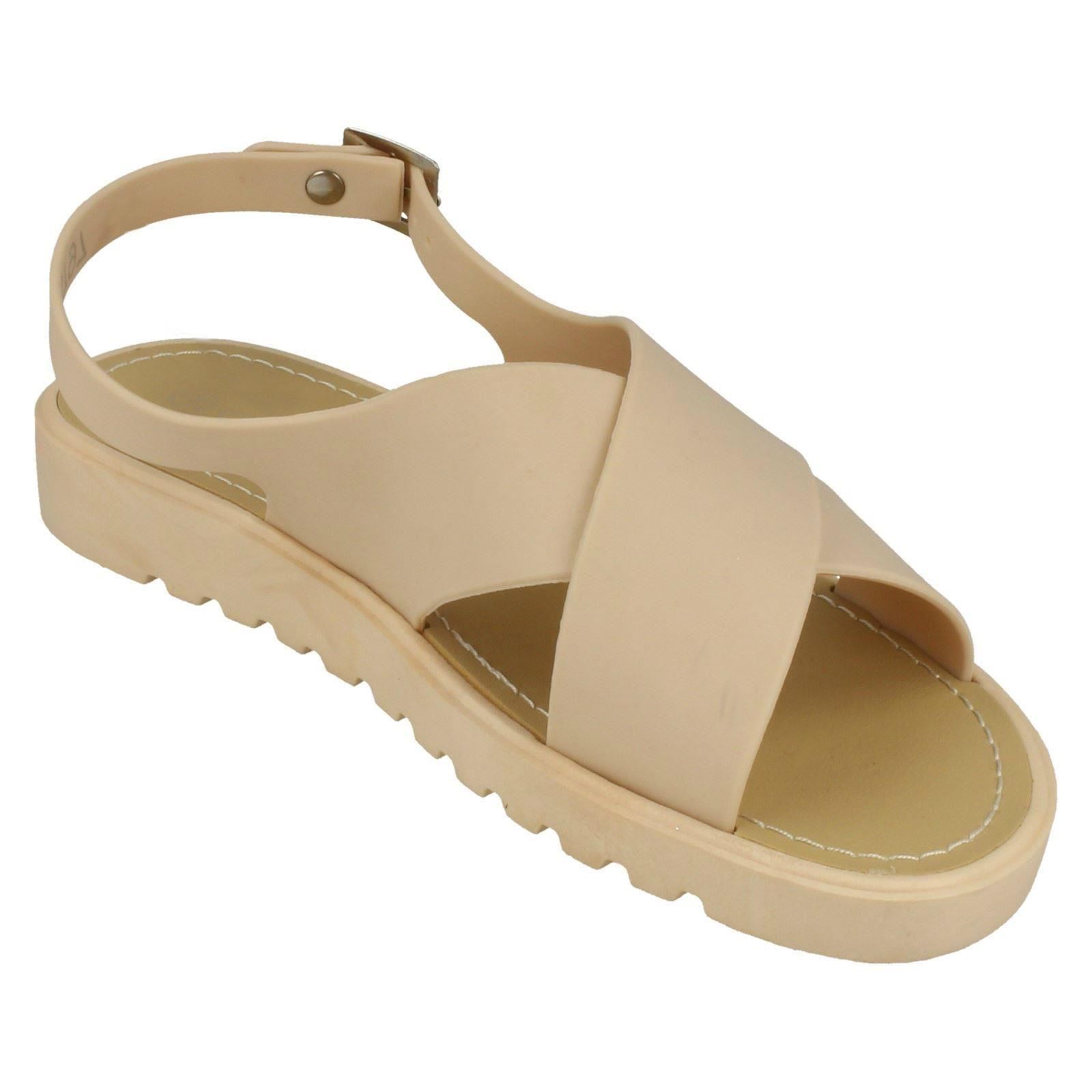 Sandalias Abiertas Para Damas Con Tiras Cruzadas Spot On - Imagen 15 de 28