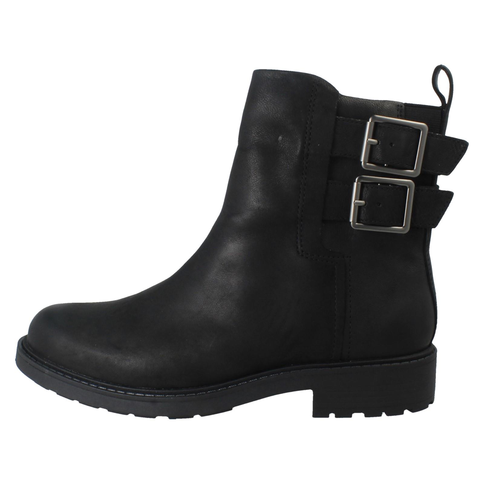 Mujer Clarks Hebilla Detallado con Cremallera Botines de Piel Orinoco2 Bay" - Imagen 3 de 19