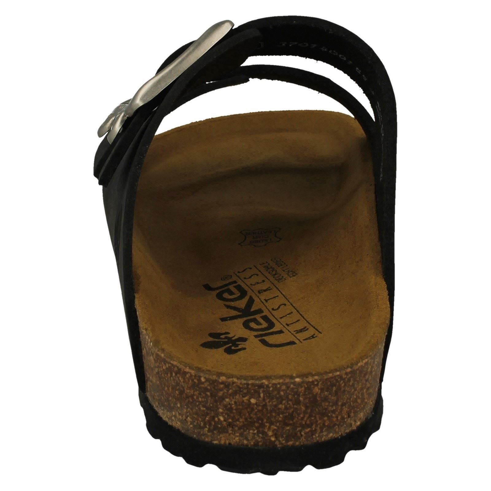 'Ladies Rieker' Adjustable Buckle Strapped Mule Sandals - V8084 - Picture 9 of 10