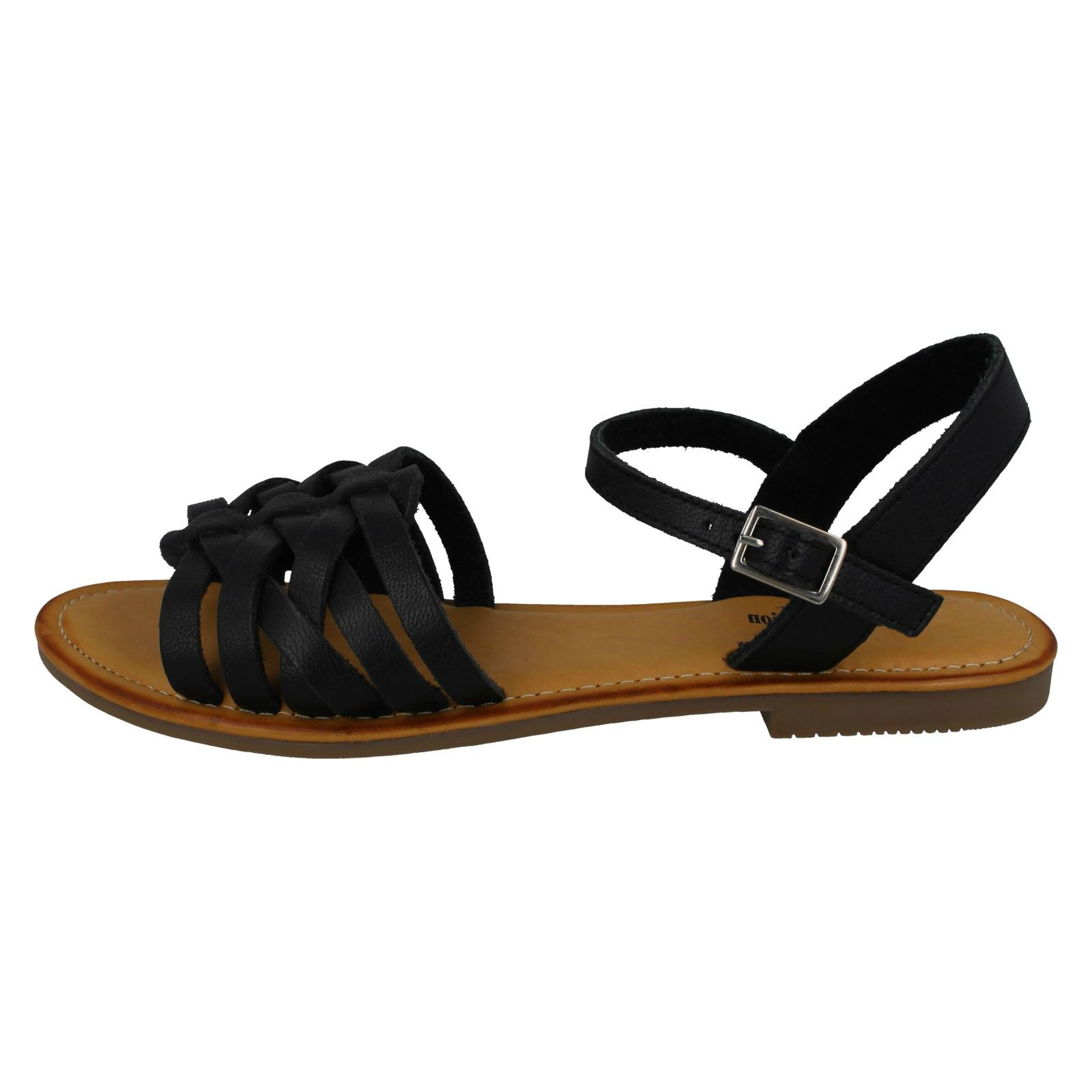 Ladies Leather Collection Casual Strappy Sandals F0R0200 - Picture 3 of 28