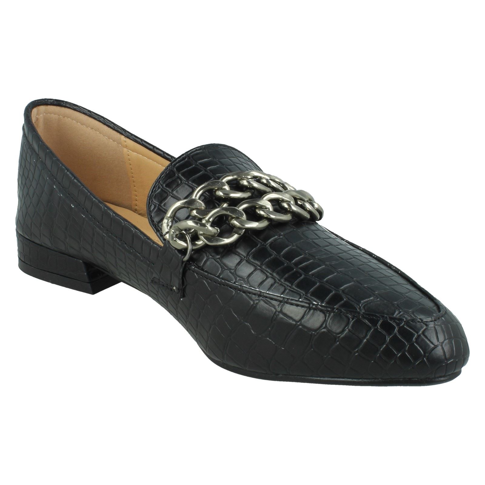 Ladies Spot On Wide Fit Loafers 'F8R0534' - Picture 9 of 19