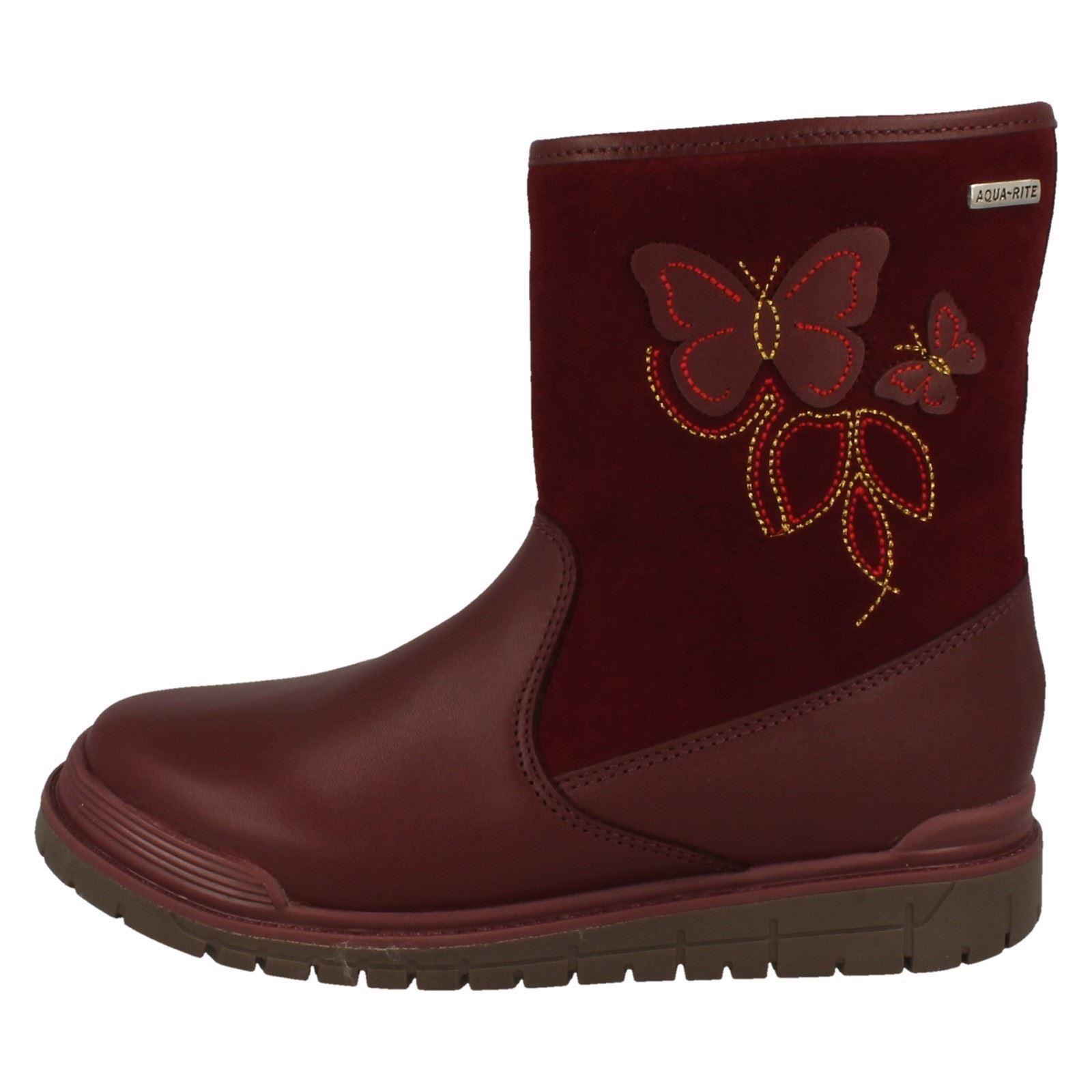 Girls Startrite Aqua-Rite Zip-Up Butterfly Boots Tidal Wyprodukowano w Japonii tanio