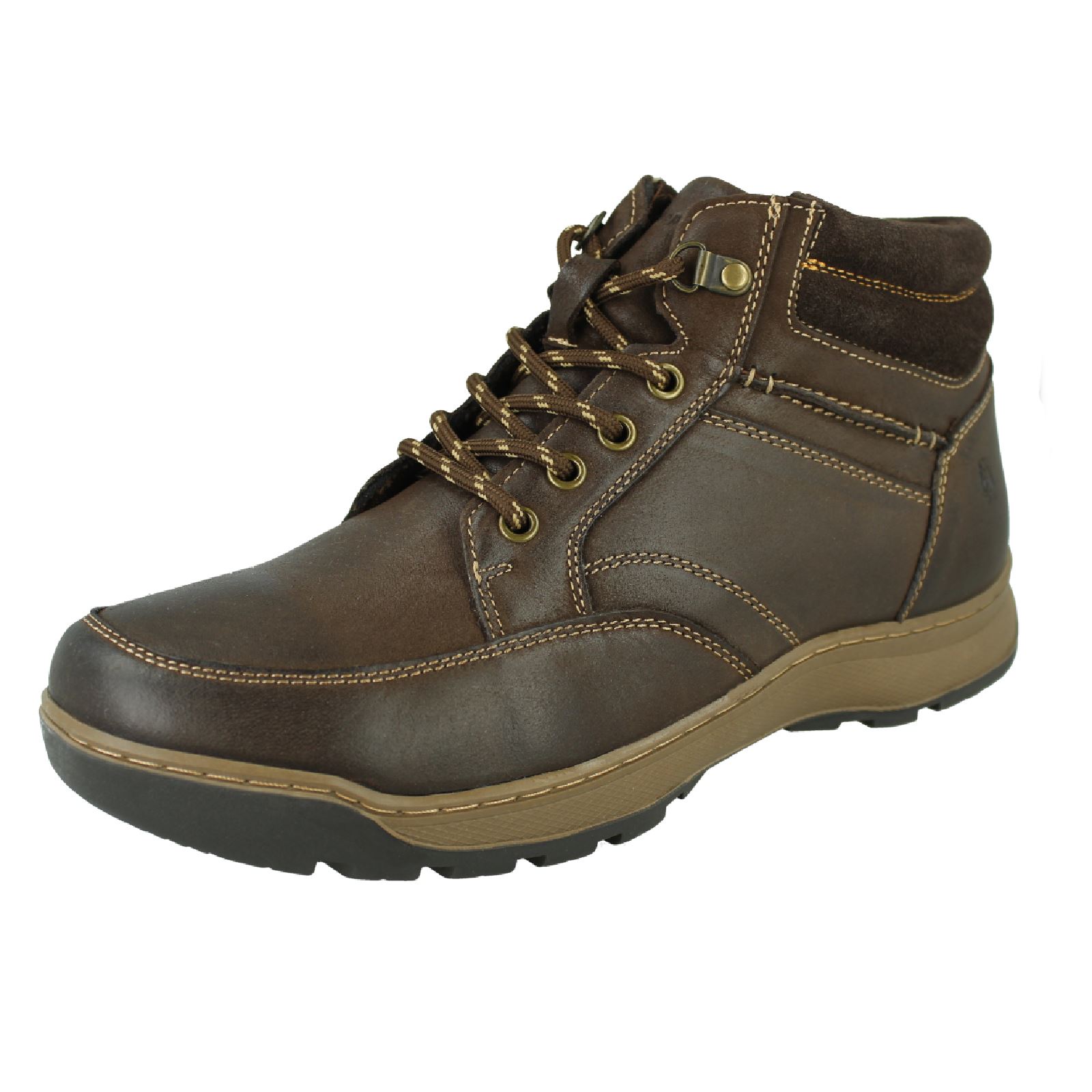 Stivali stringati casual Hush Cuppies da uomo Grover - Foto 11 di 19