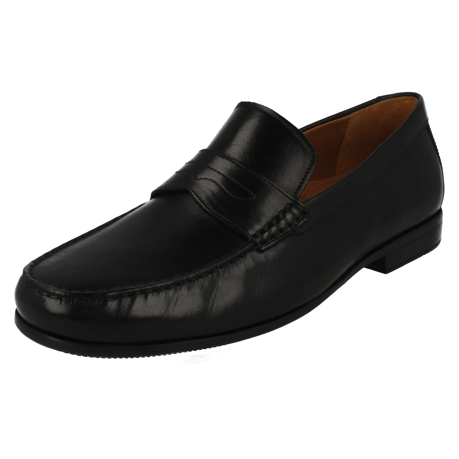 negro para estilo Claude Clarks mocasín Clarks Lane cuero formales zapatos hombre de en 4n8H7x