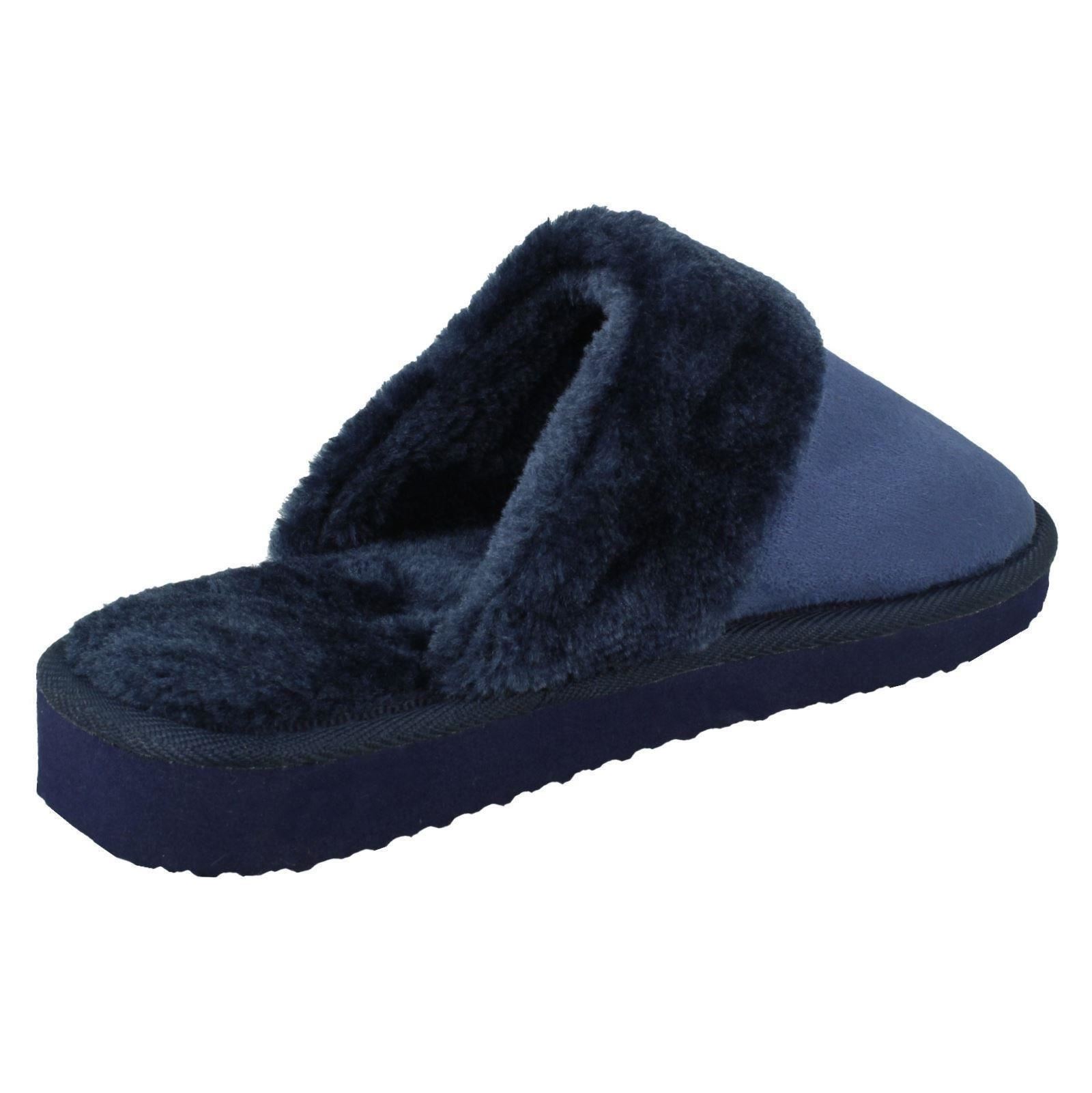 Ladies Spot On Mule Slippers - Picture 16 of 19