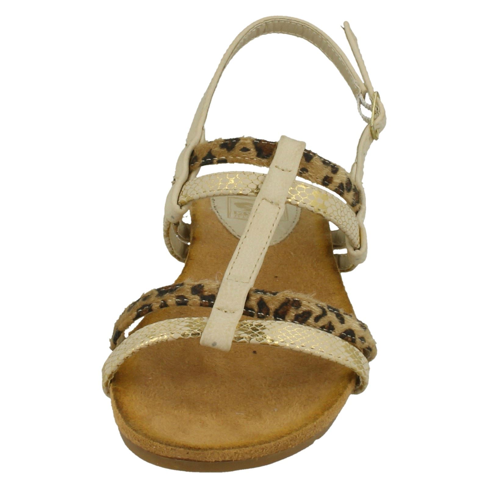 Ladies Down To Earth T Bar Slingback Sandals - Picture 4 of 19