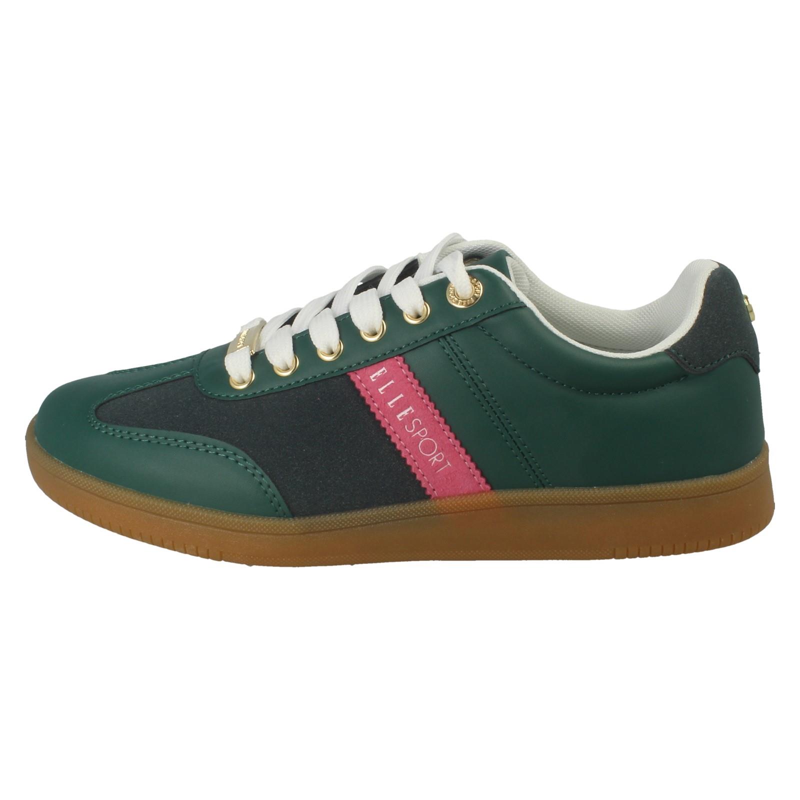 Damen Elle Sport Freizeit Schnürschuhe Sportlich Fitnessstudio Turnschuhe Schuhe F7R335 - Bild 3 von 10