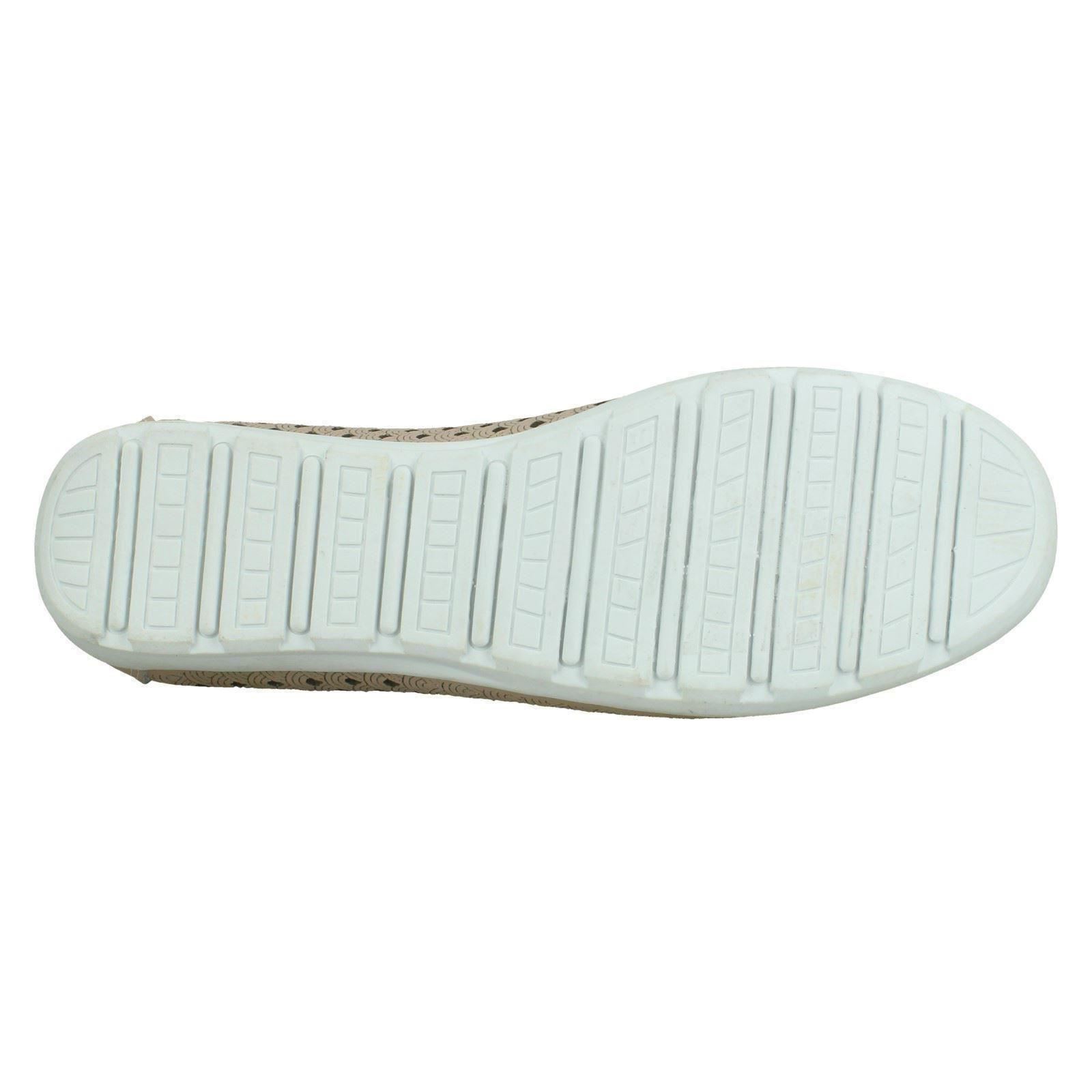 Ladies Eaze Synthetic Slip On Casual Ballerina Shoes - Picture 25 of 47