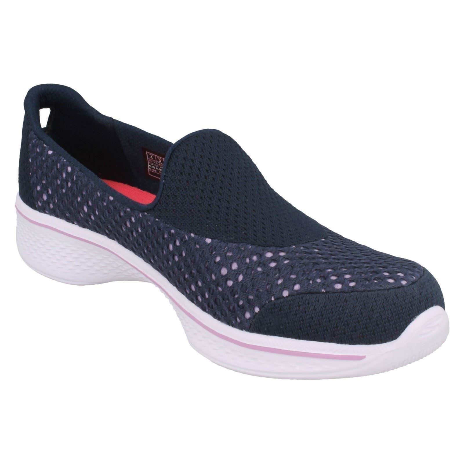 Mädchen-Slipper Skechers lässig Mesh-Detail Textil Ballerinas Go Walk 4 Kindle 81118 - Bild 8 von 10