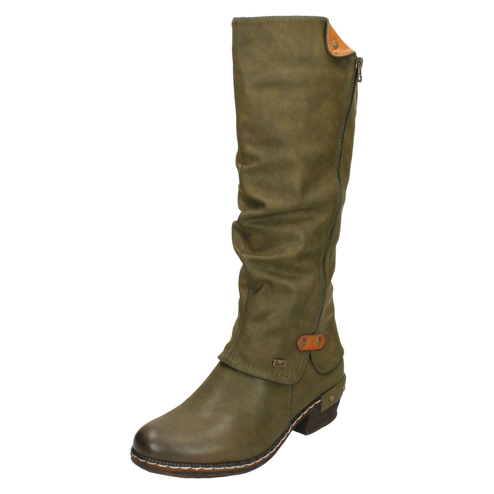 Ladies Rieker Knee High Casual Boots 93655 - Picture 20 of 46
