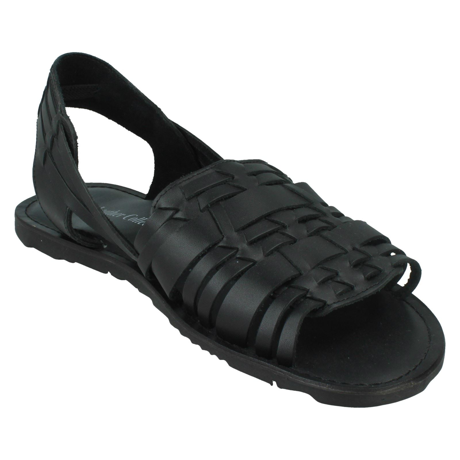 Mens Leather Collection Slingback Sandals - Picture 8 of 19