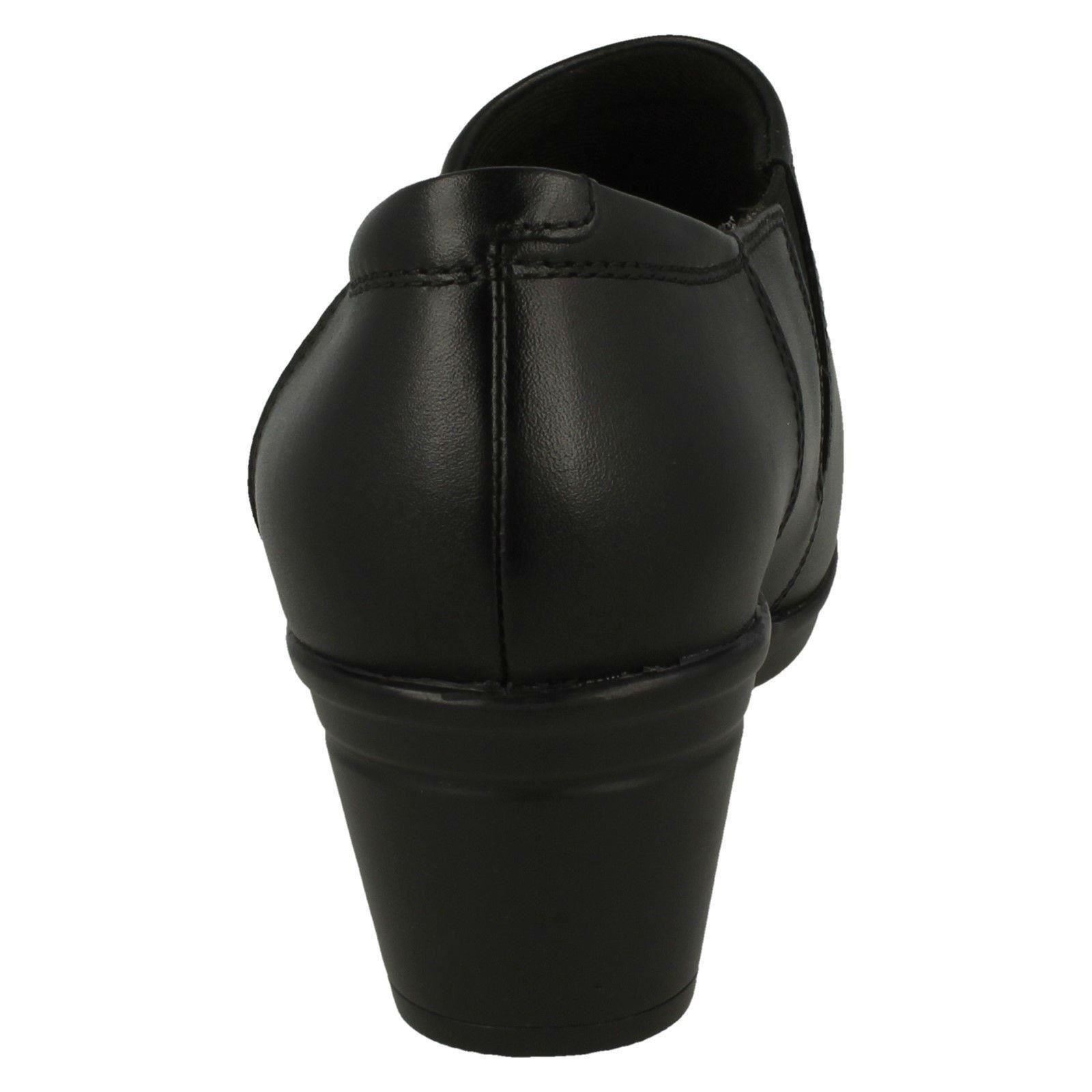 Claudia de de para cuero Zapatos damas cremallera Negro tacón con y inteligente pantalón Emslie Rq7WdW