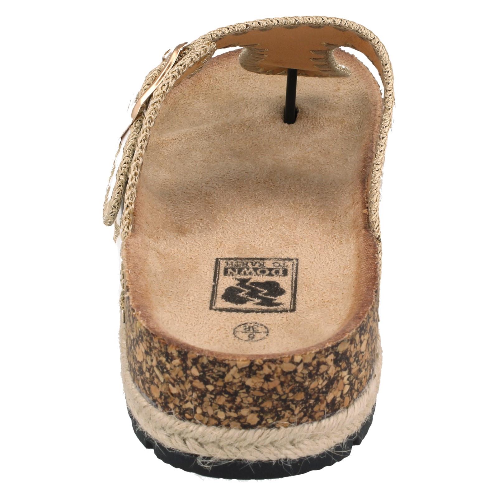 Ladies Down To Earth F12105 Toe Post Sandals - Picture 14 of 19