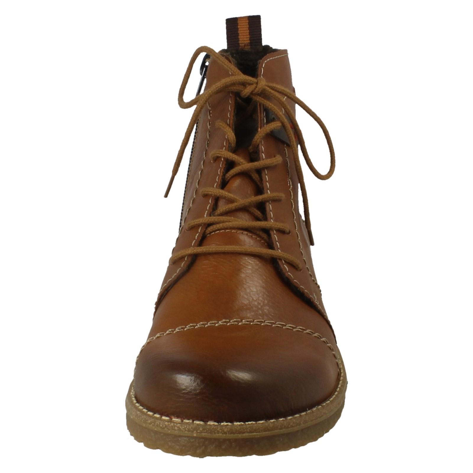 Ladies Rieker Fleece Lined Zip and Lace Up Fastening Boots - 73501 - Picture 9 of 10