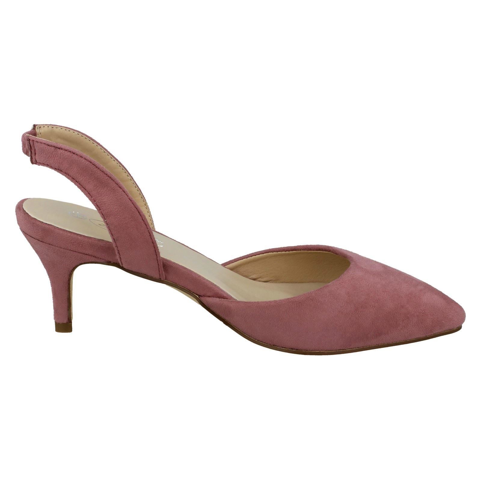 Ladies Spot On Slingback Shoes Heels *F9R0057* - Picture 25 of 73
