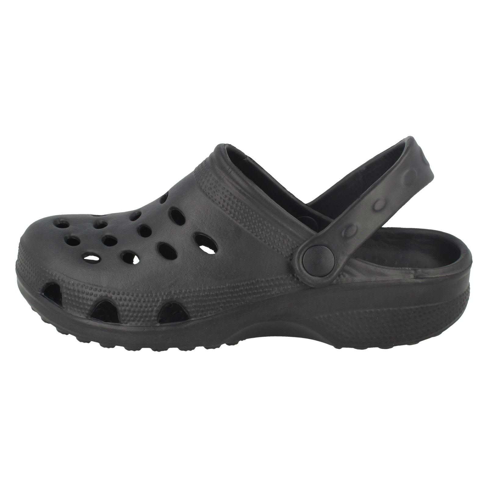 Childrens Unisex Spot On Clogs With Ankle Strap - Picture 8 of 28