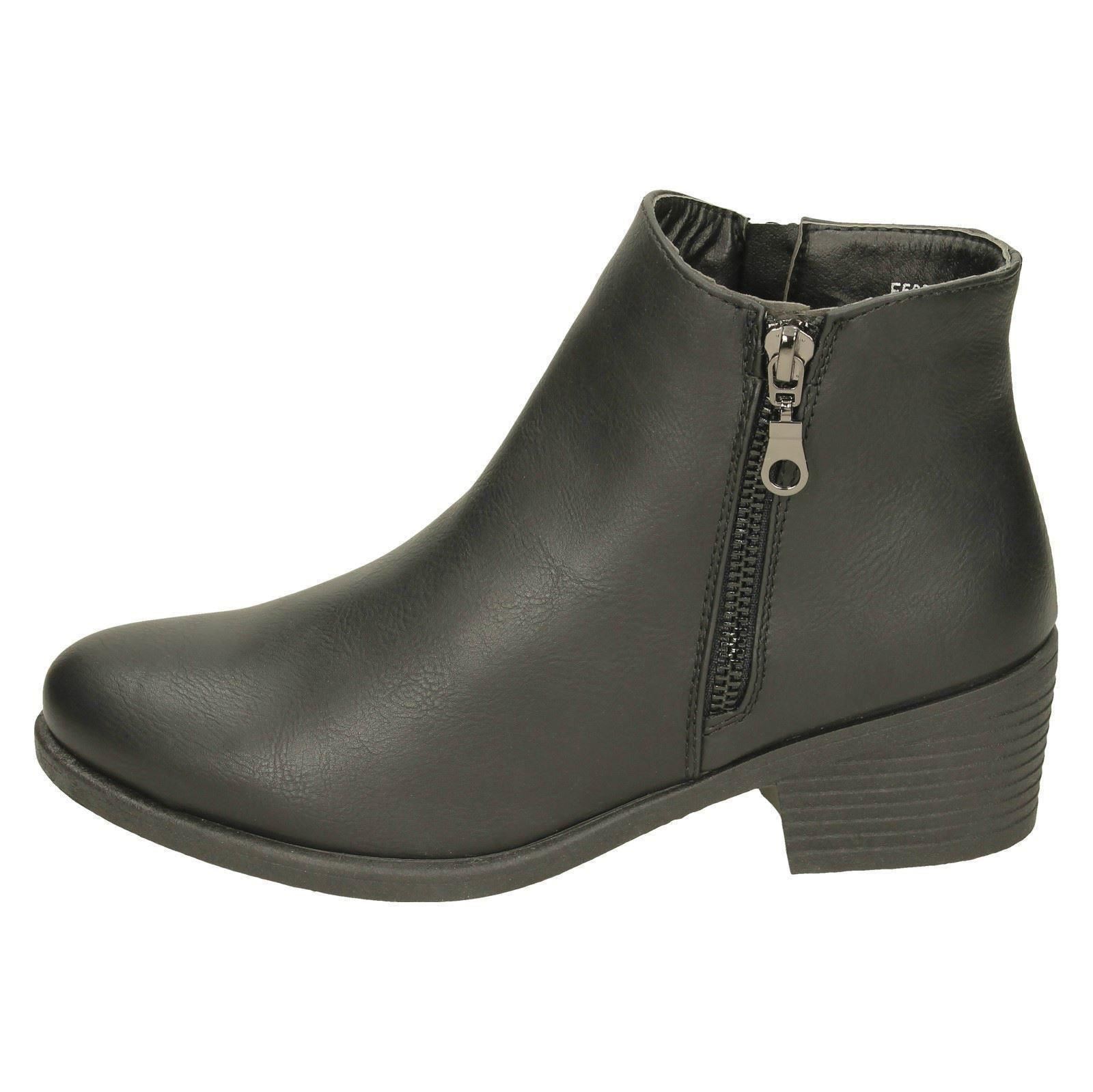 Botas al tobillo informales de tacón medio para dama F5R0736 - Imagen 3 de 19