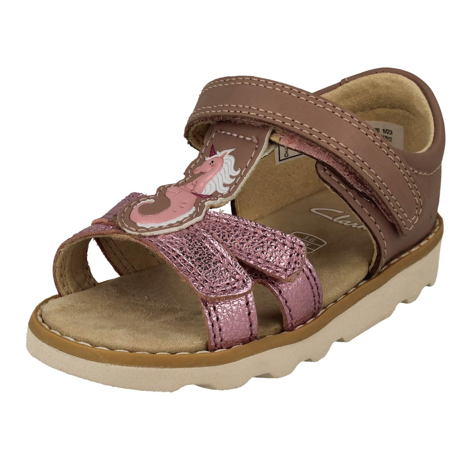 Sandalias Niñas Clarks Elegantes Esmeralda Mar-Unicornio Motivo Detallado Corona Gafas T - Imagen 2 de 10