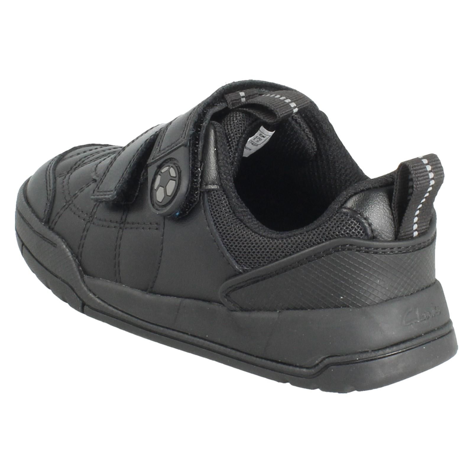 Jungen Clarks Gestepptes Leder Fußball Inspiriert Schulschuhe: Laser Kreuz - Bild 6 von 19