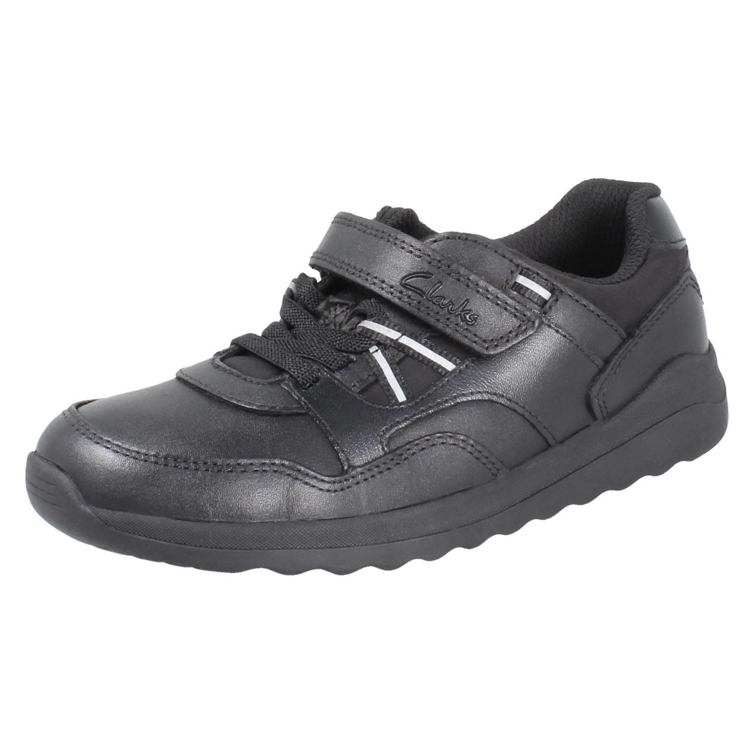 Jungen Clarks Leather Fußball Inspiriert Schulschuhe Mit Charm *DAZE KICK* - Bild 2 von 10