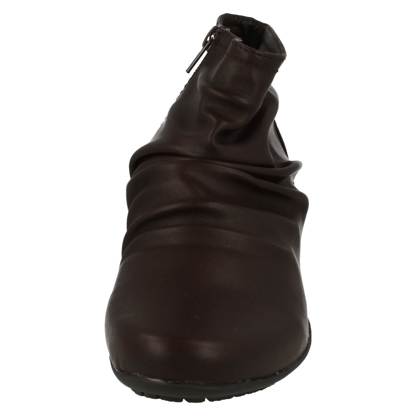 Ladies Down to Earth Casual Ankle Boots 'F5R0675' - Picture 18 of 19