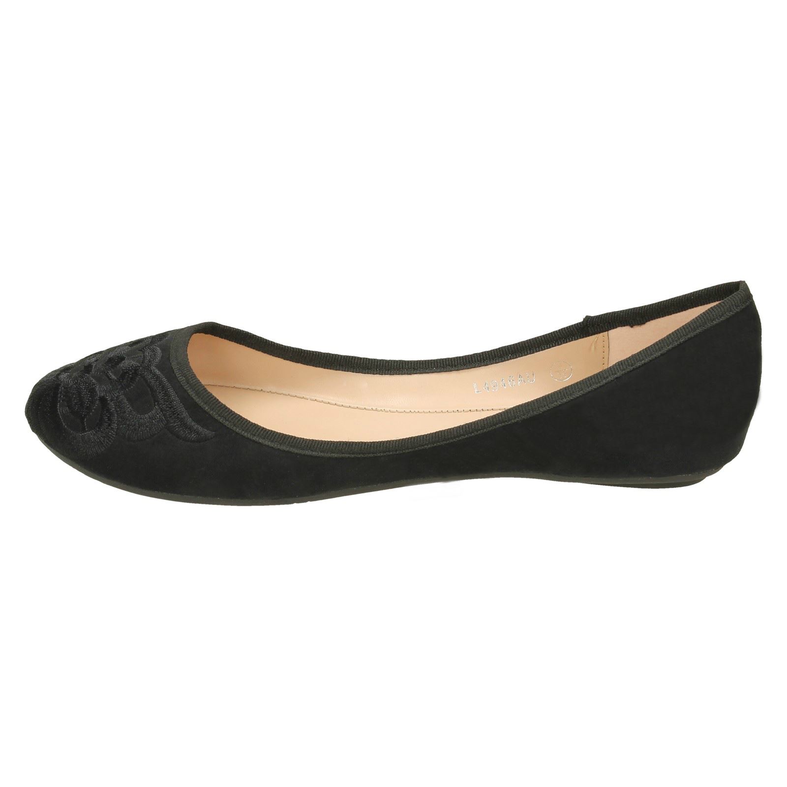 Zapatos de bailarina para dama Anne Michelle Suedette - Imagen 4 de 46