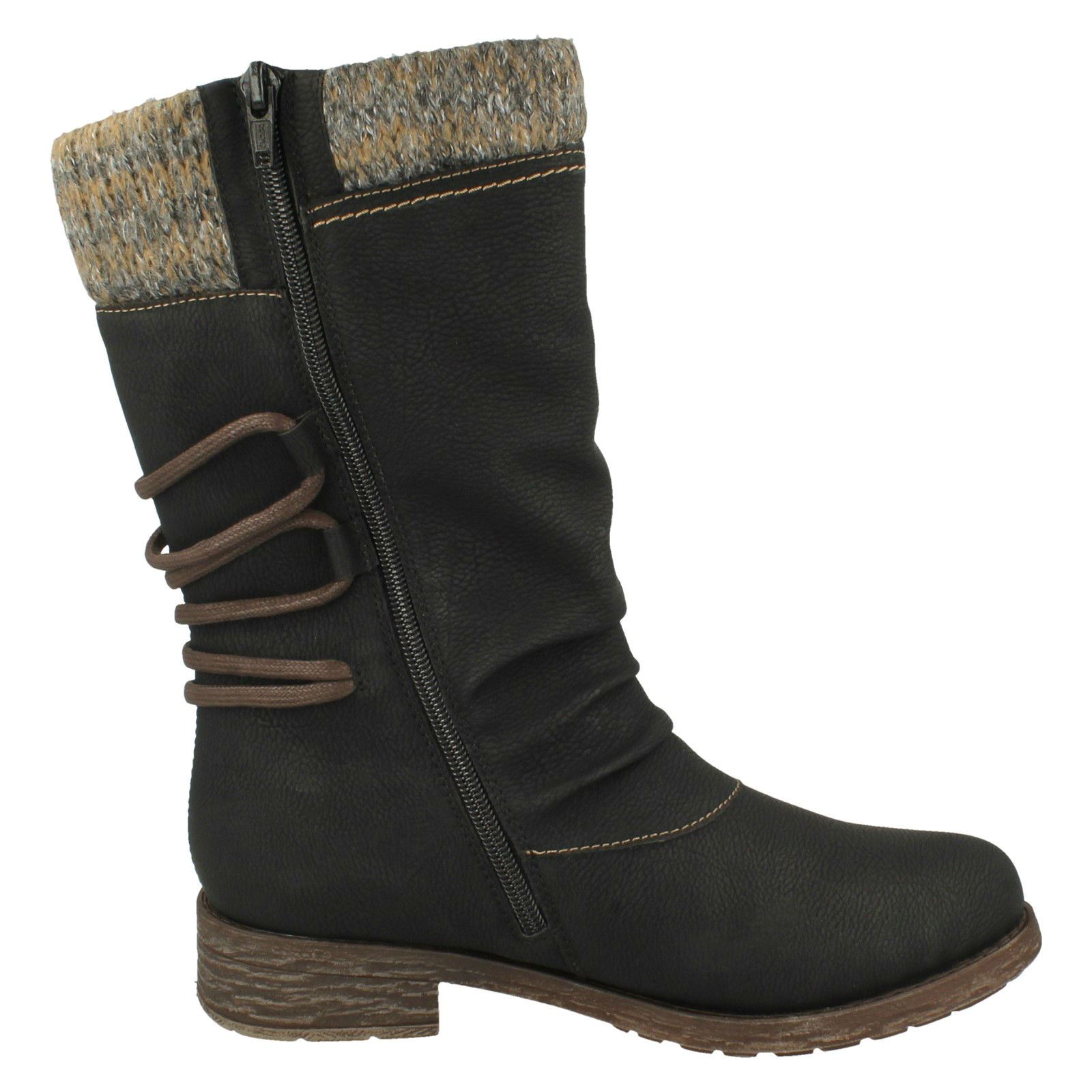Botas Remonte-Tex informales con cremallera forradas cálidas para dama D8070 - Imagen 10 de 28