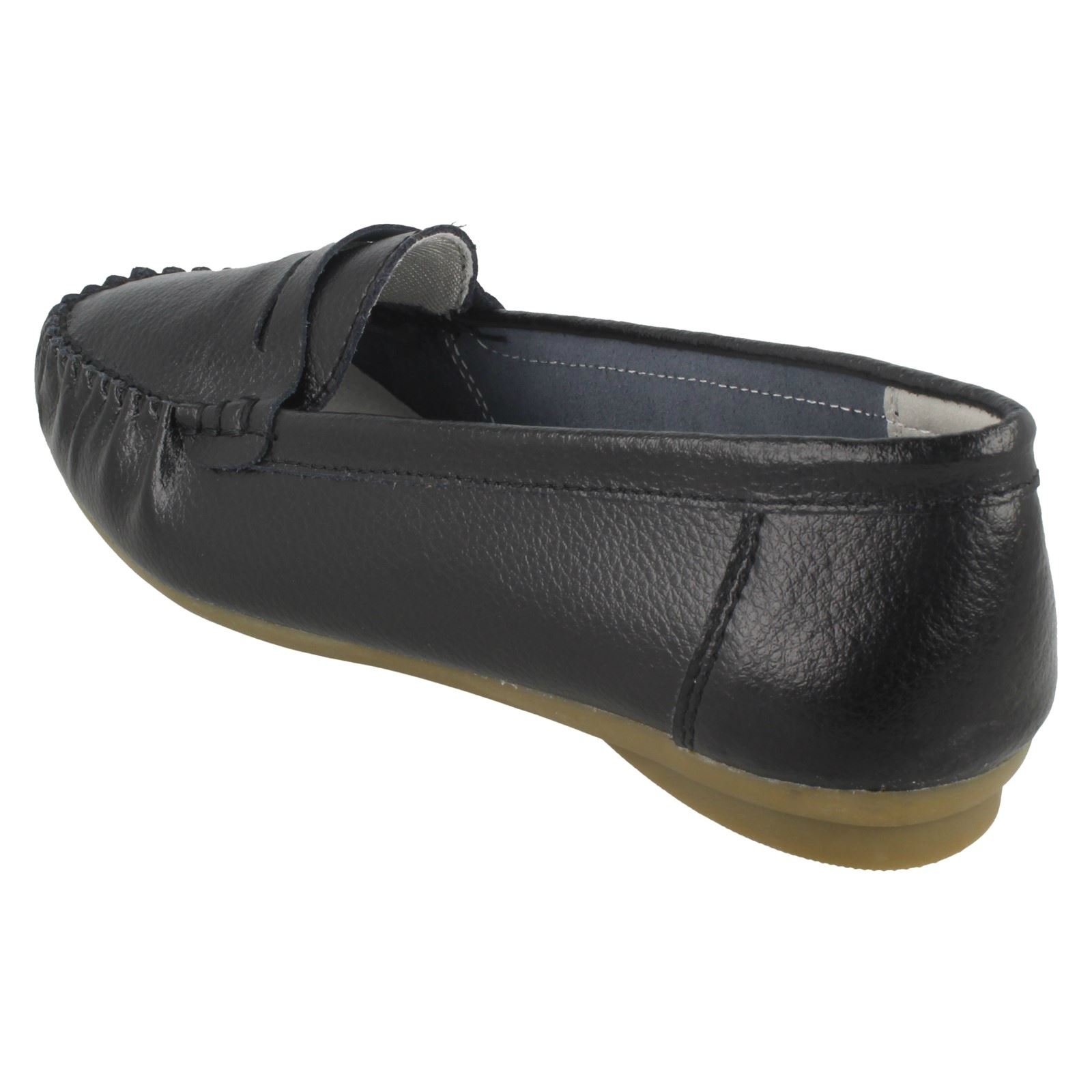 Ladies Down To Earth Leather Shoes F8R0445 - Picture 4 of 64