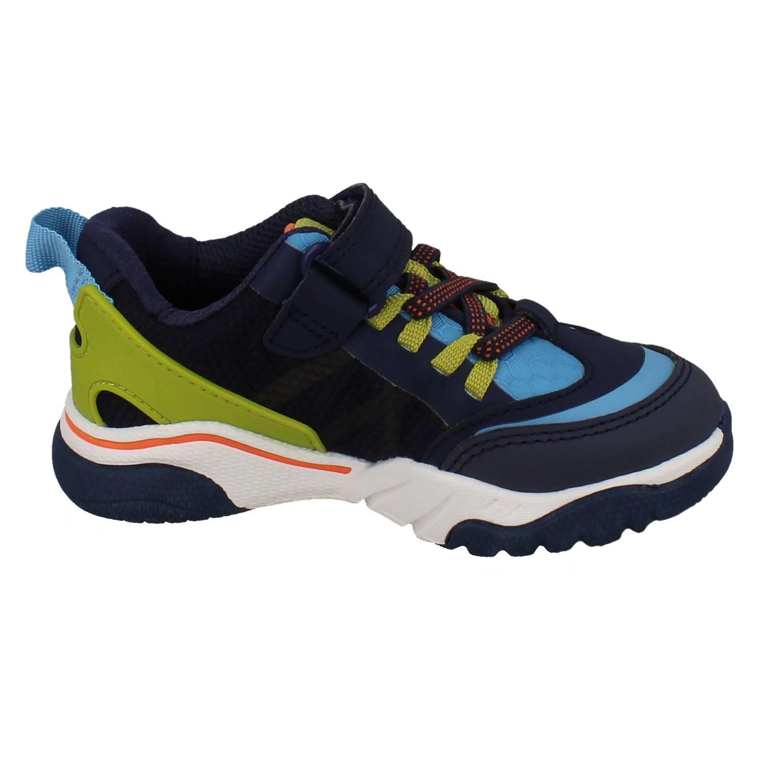 Kids Clarks Vegan Colour-Pop Machine Washable Sports Trainers *Feather Track* - Picture 34 of 37