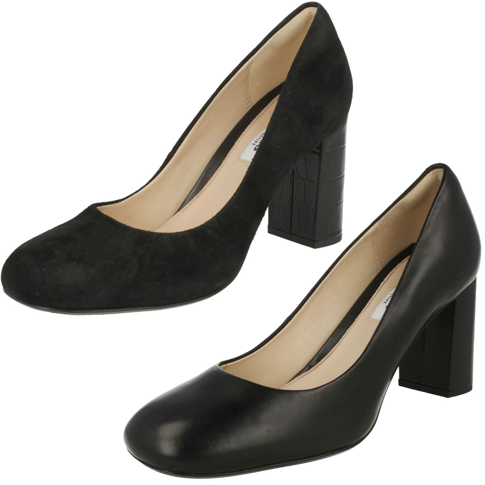 Damas Clarks bloque Taco Alto Gabriel Mist Damas Clarks Clarks Clarks bloque Taco Alto Gabriel Mist en stock