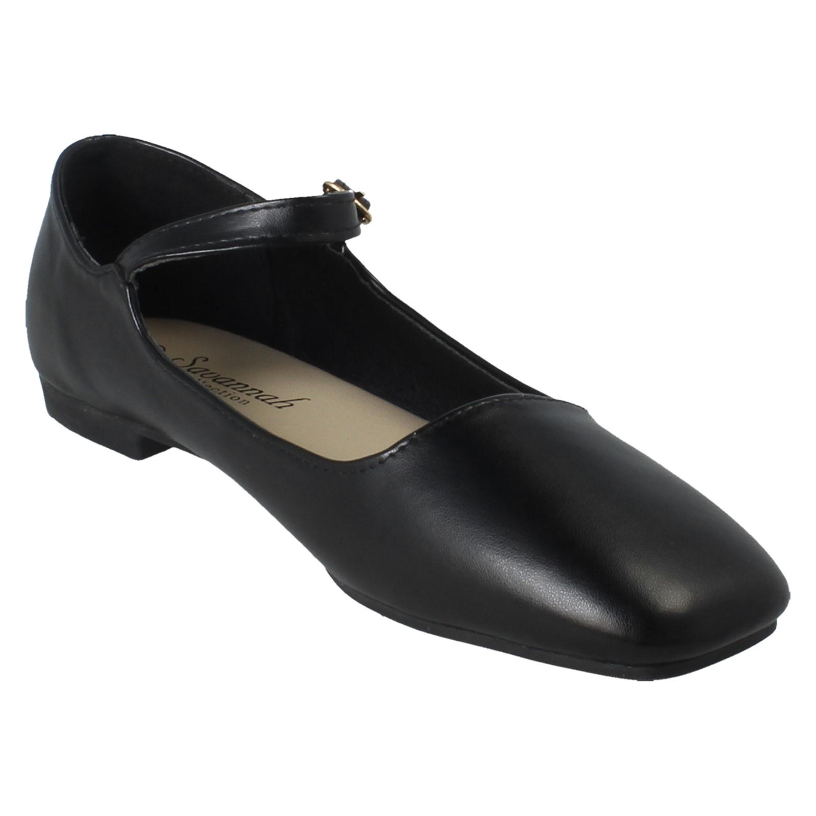 Flache elegante Mary Jane Damenschuhe Savannah mit Schnallenverschluss "F8R0587" - Bild 17 von 28