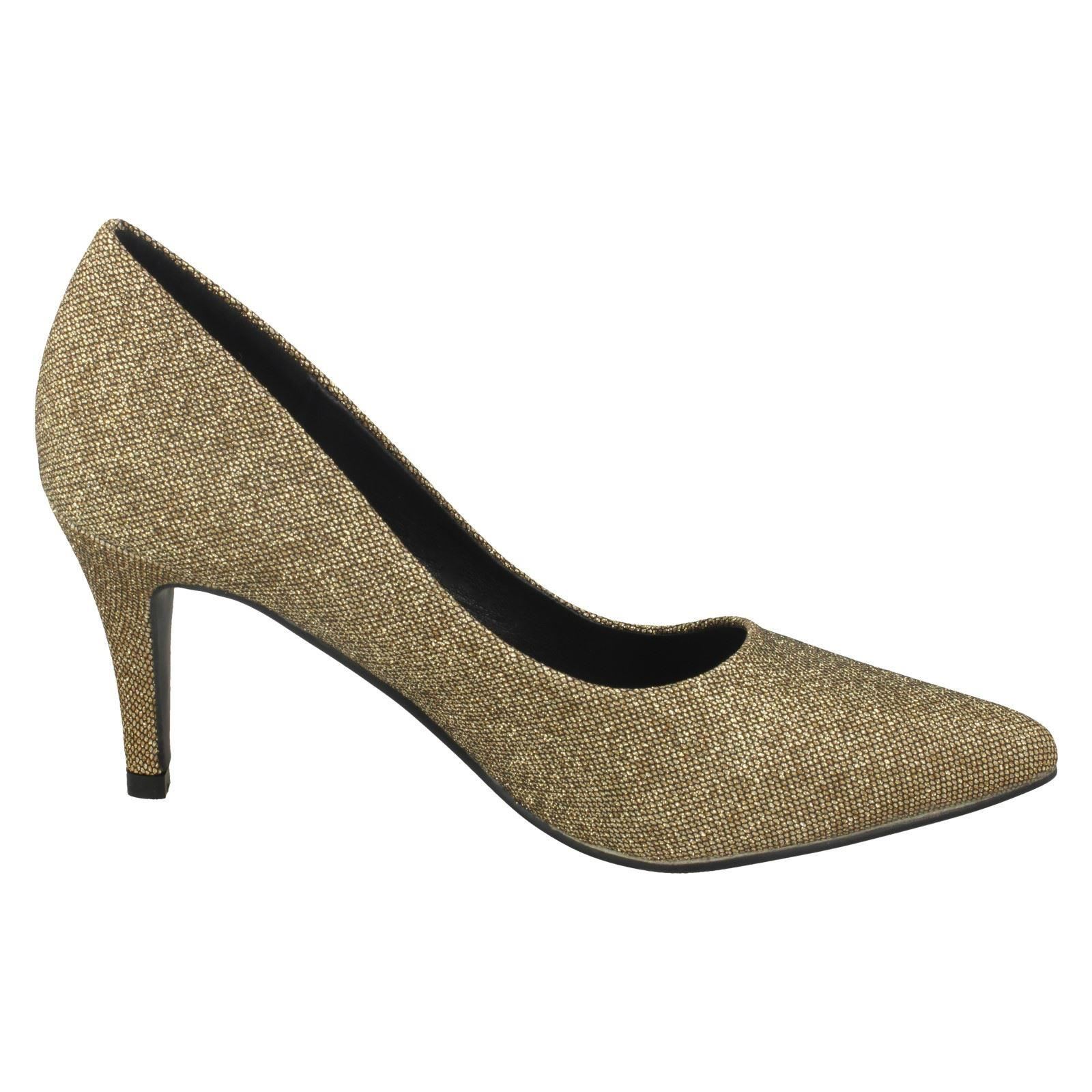 Ladies Anne Michelle Mid Heel Court 'Shoes' - Picture 7 of 28