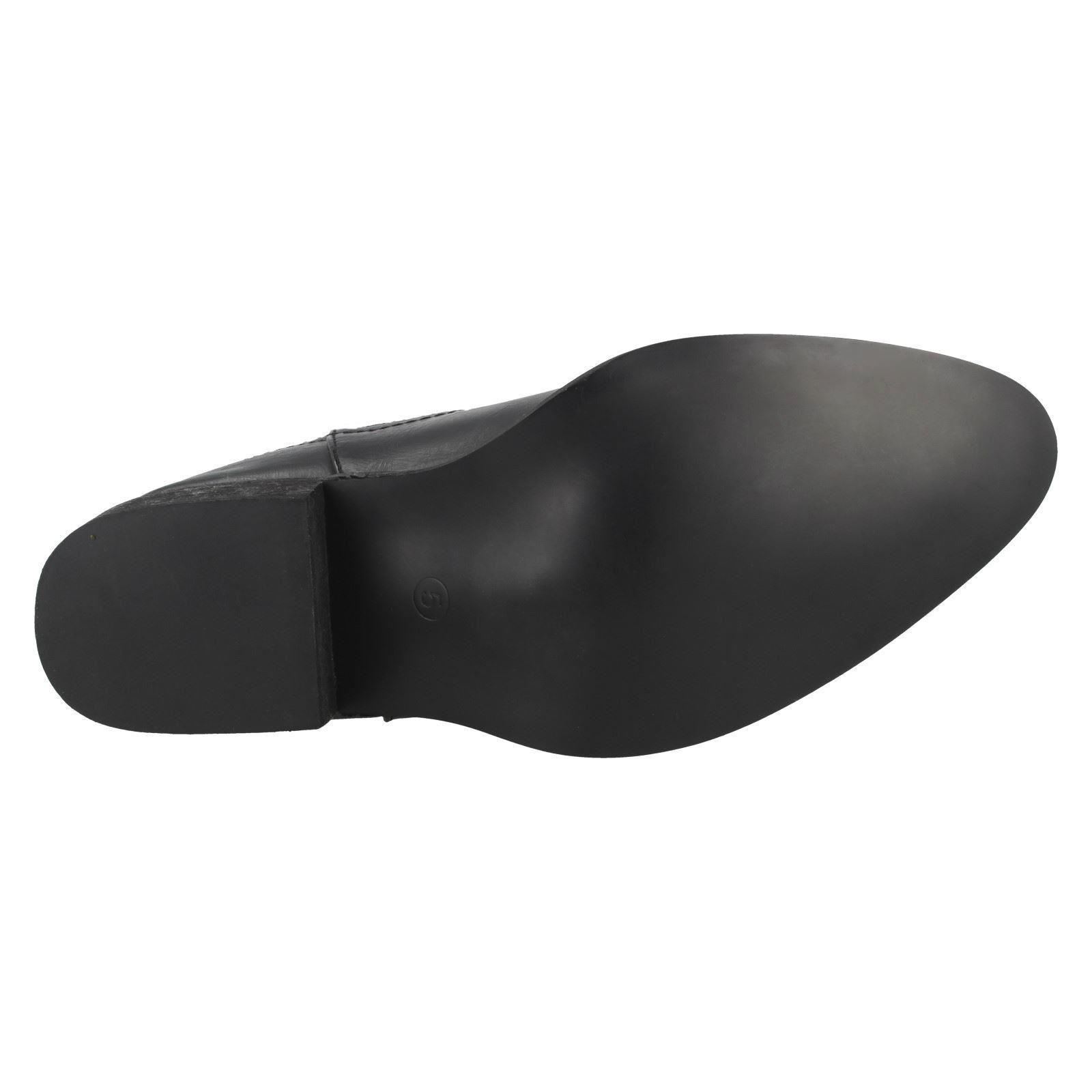 Ladies Down To Earth Heeled 'Ankle Boots' - Picture 10 of 19
