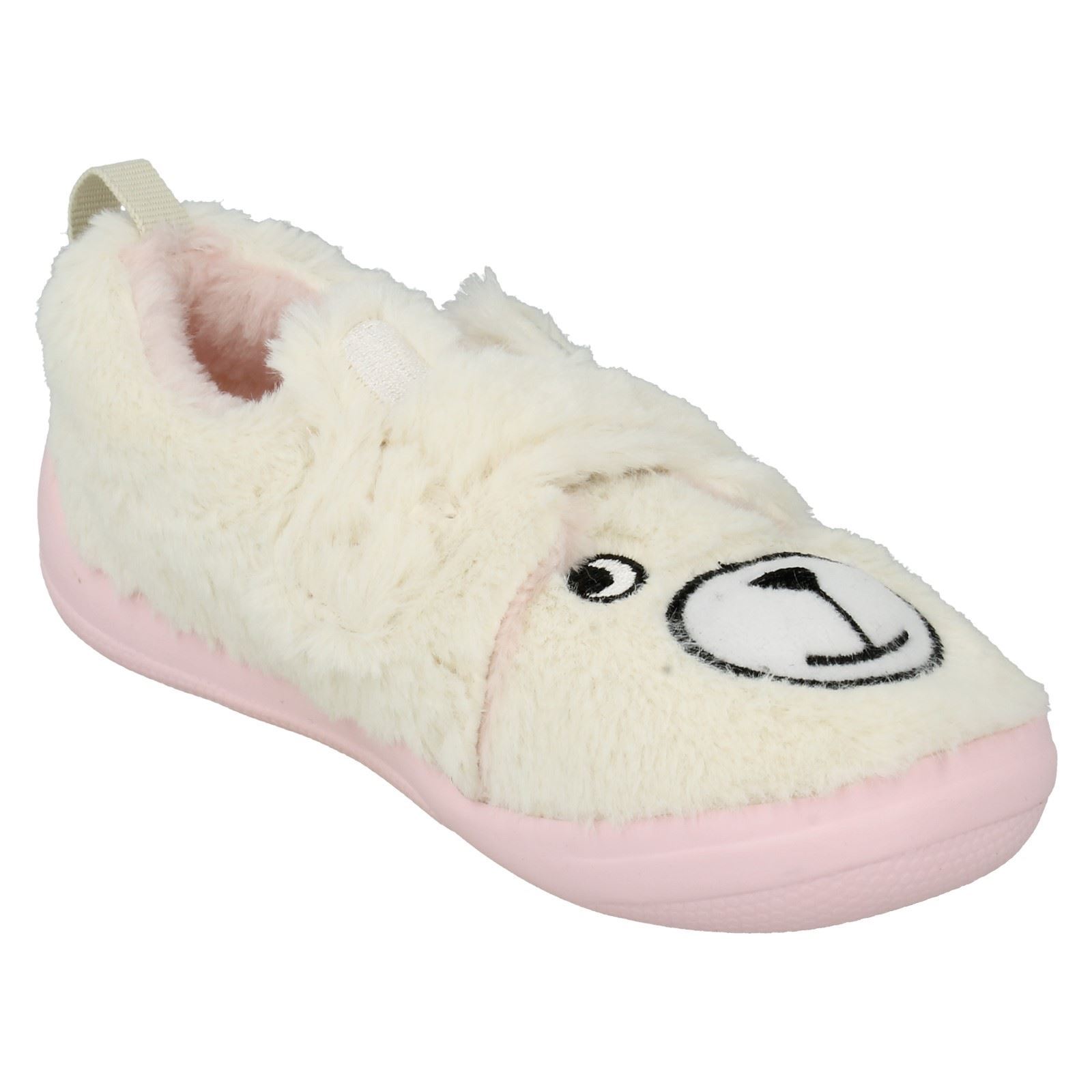 Girls Clarks Slippers Cuba Bear