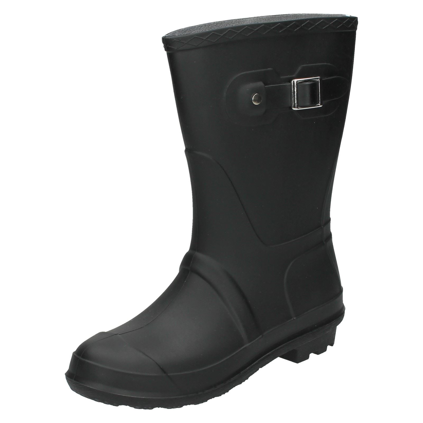 Womens Spot On Casual Wellington Boots X1R219 - Picture 2 of 37