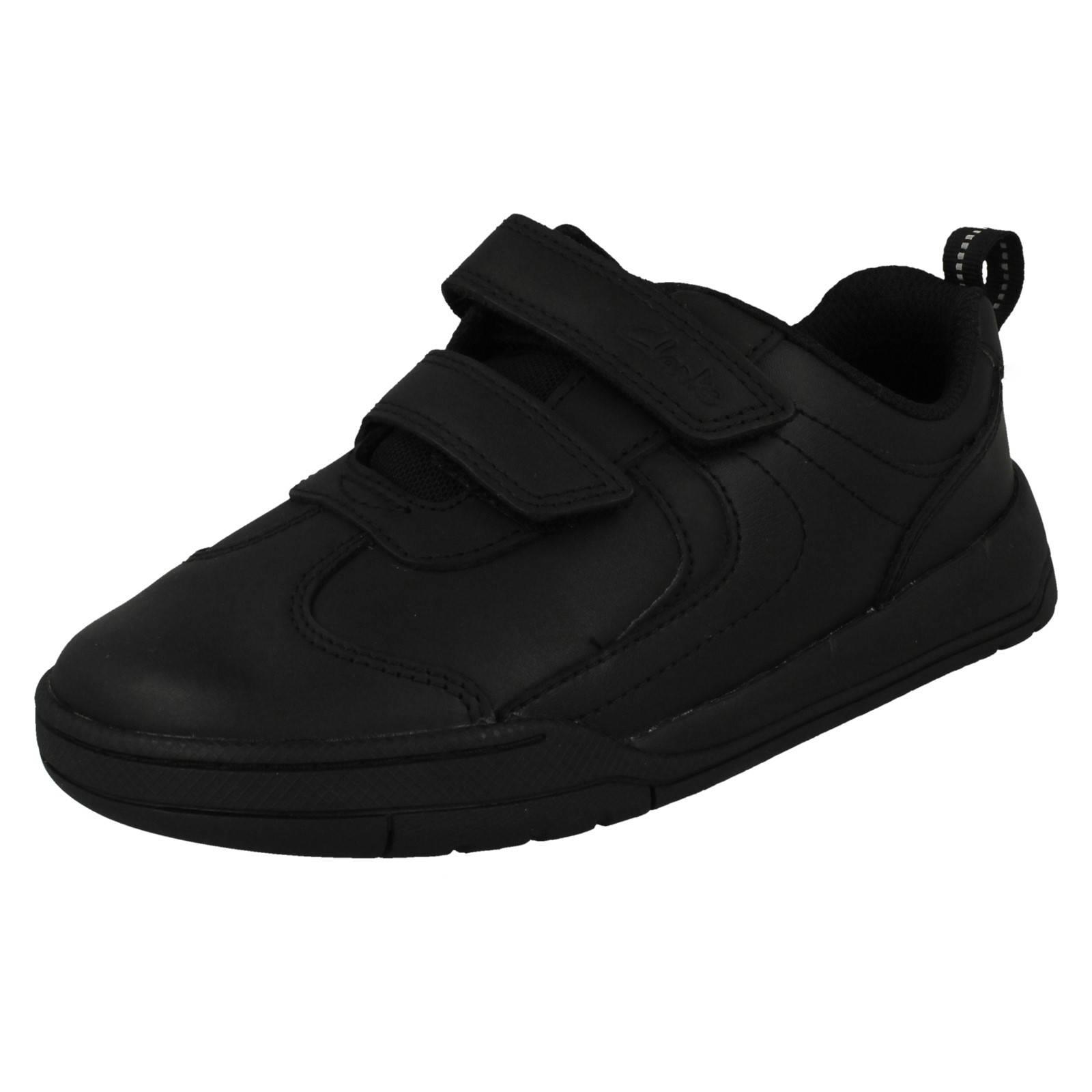 Zapatos escolares con cierre de gancho y bucle para niños Clarks Kick Pace K - Imagen 2 de 10
