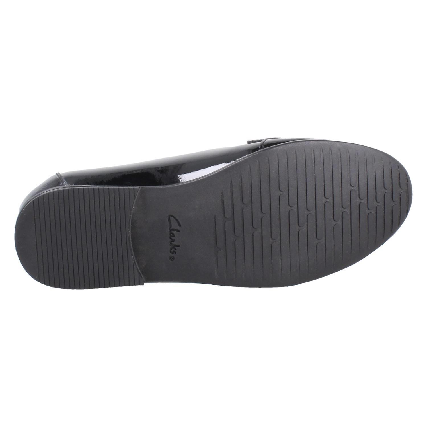 Girls Clarks Horse Bit Trim Leather Slip On Loafer School Shoes *Finja Loafer* - Picture 37 of 37