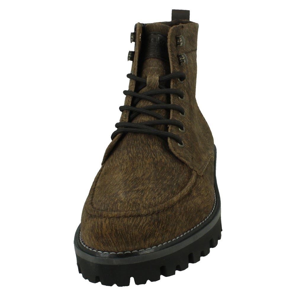 Mens Rieker Suede Leather Lace Up & Zip Extra Width Casual Ankle Boots: 30414 - Picture 9 of 10