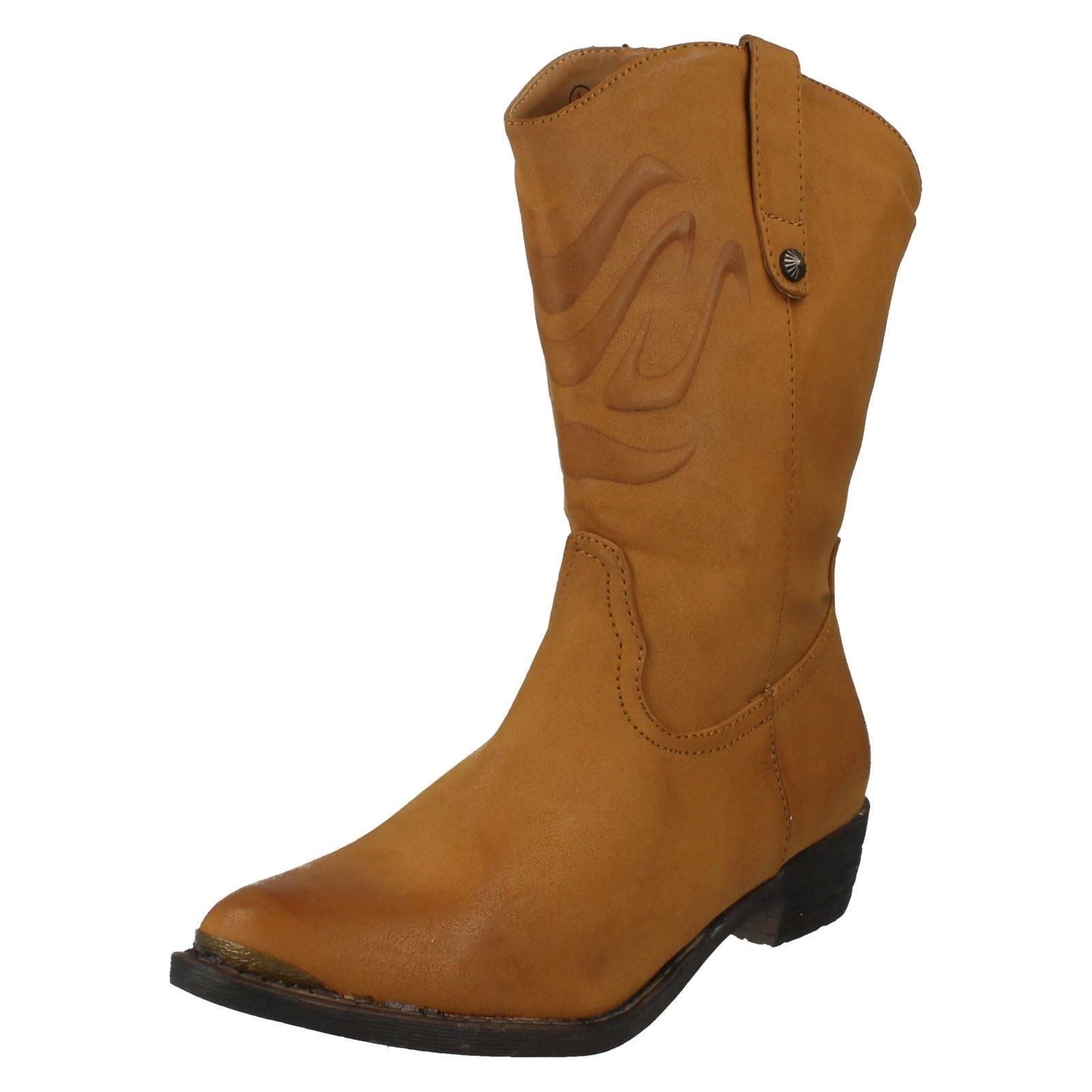 Ladies Spot On Cowboy Style Boots 'F5R0170' eBay