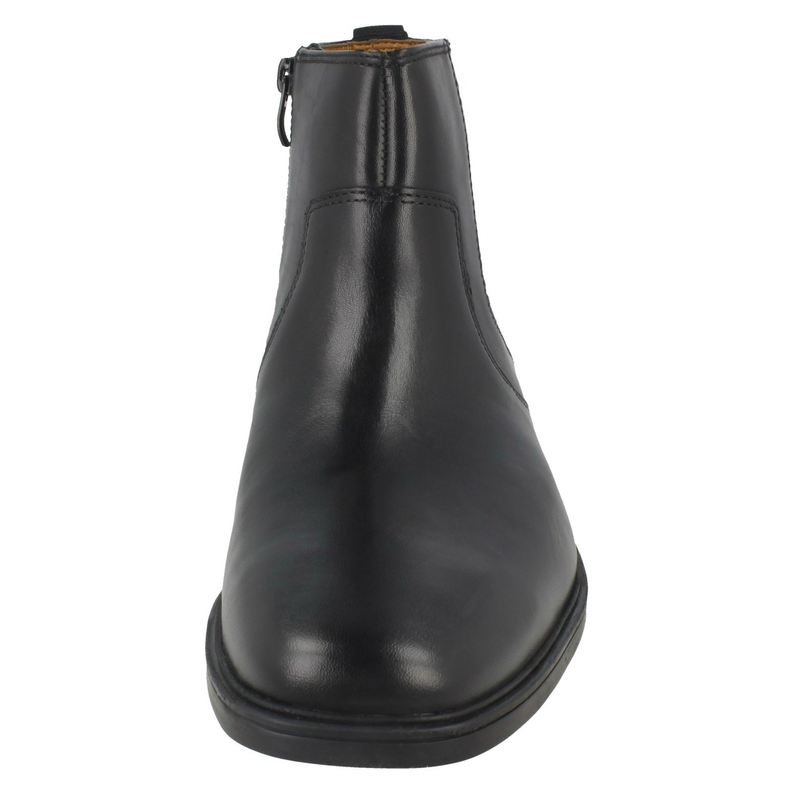 clarks men's tilden zip waterproof leather boots