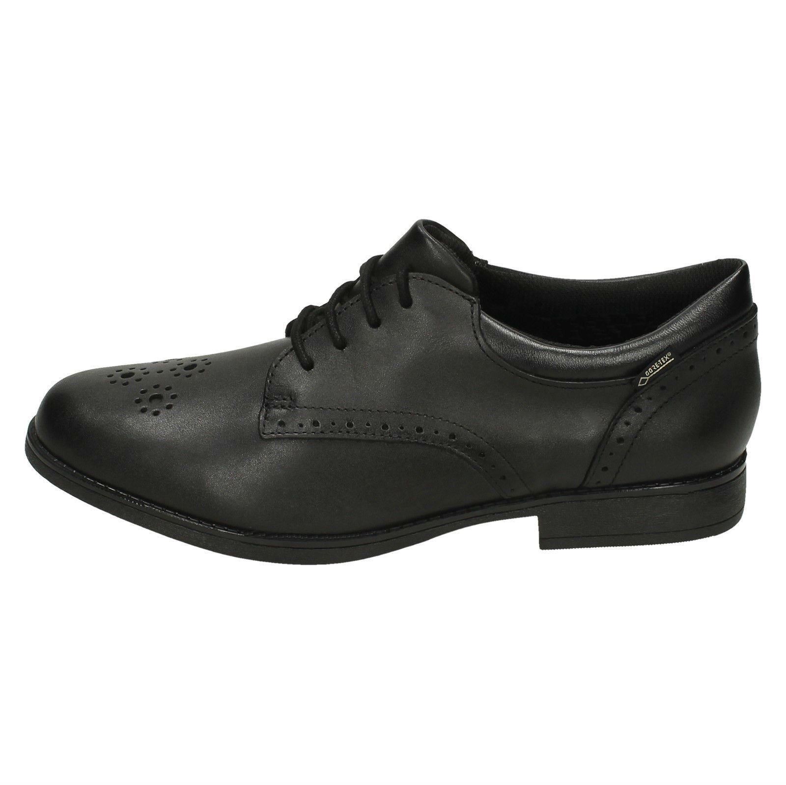Fudge School sami pirata Clarks Brogue Shoes Gtx Por Black Niñas wZ4q06I