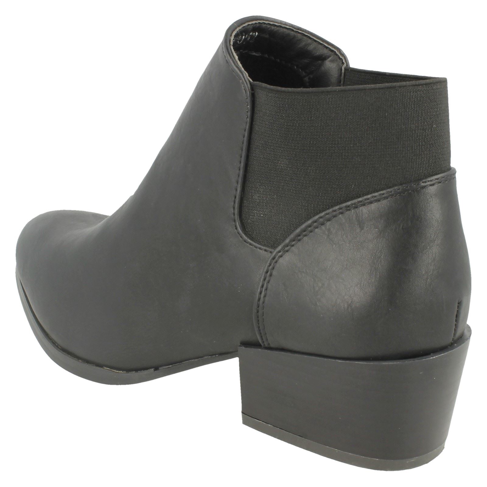 Ladies Spot On F5R0230 Heeled Ankle Boot - Picture 8 of 28